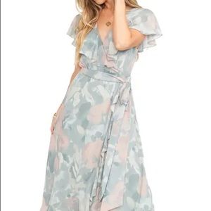 NWT Show Me Your Mumu Jess Ruffle Midi Dress